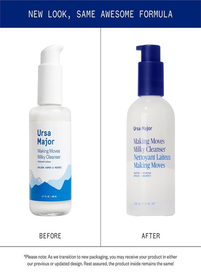 Ursa Major Making Moves Milky Cleanser | Natural, Vegan & Cruelty Free | Daily Non-Foaming cleanser for Normal to Dry & Sensitive Skin | For Men & Women | 4.0 ounces - Image 2